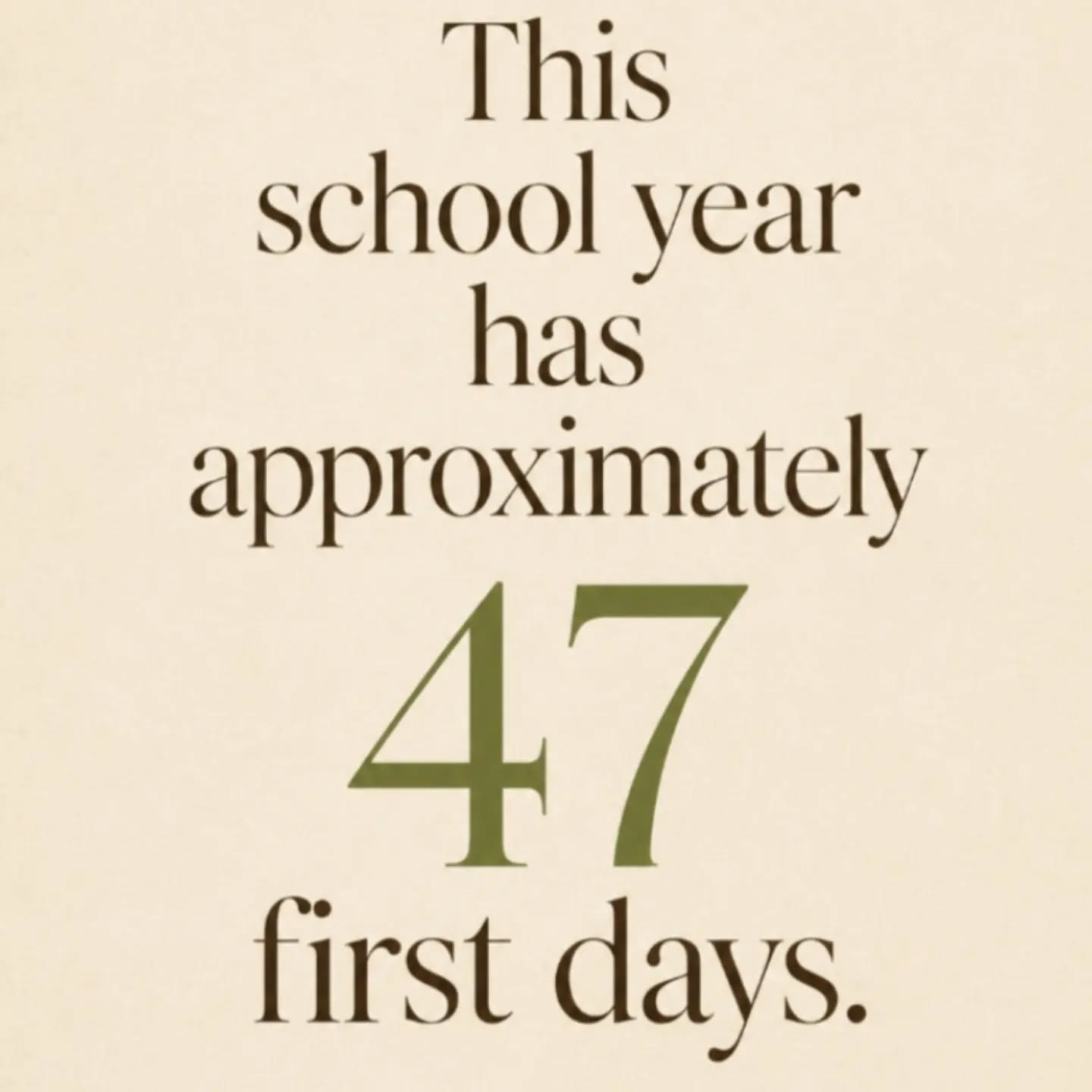 This school year is going to feel like we’re starting over approximately