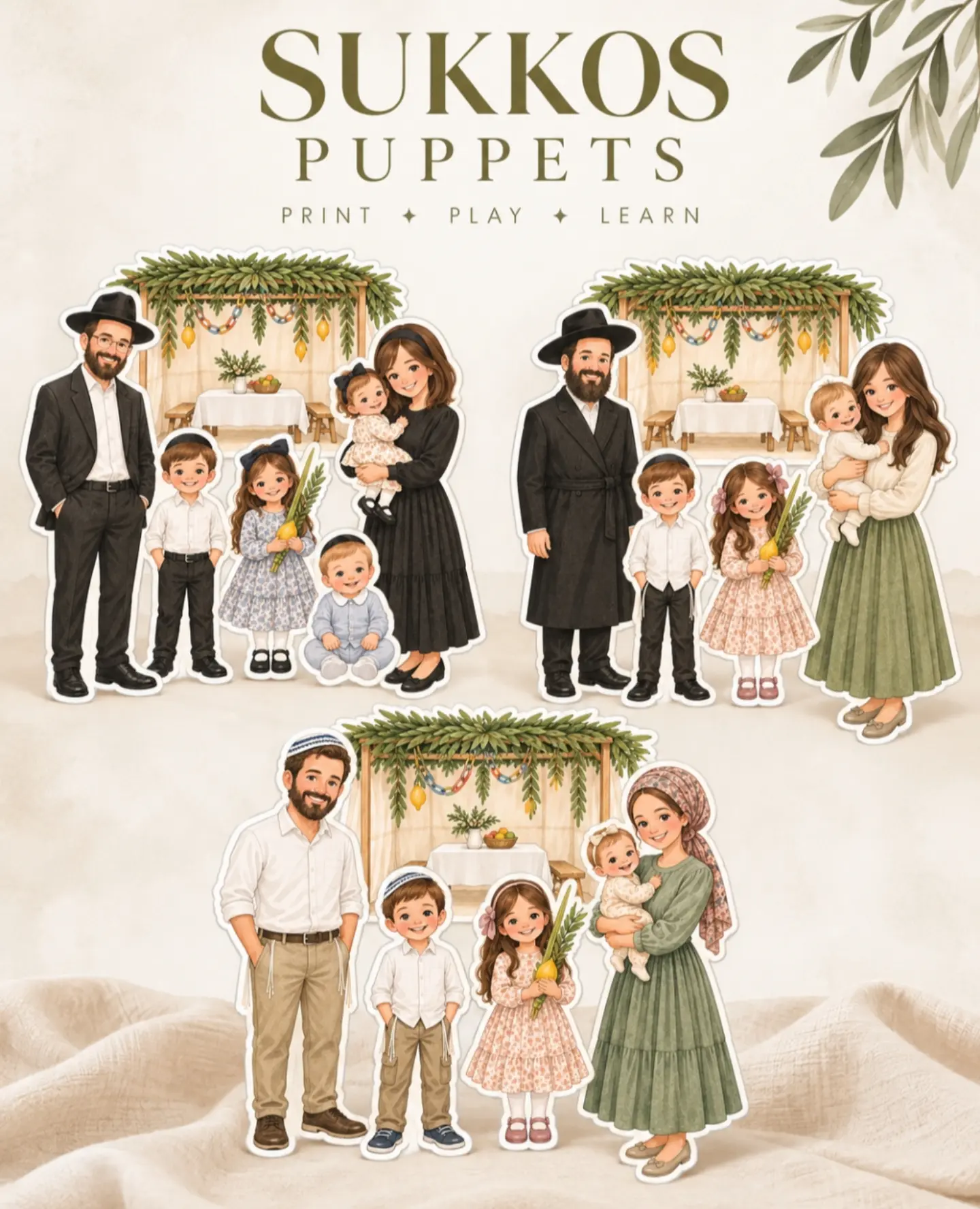 Sukkos Puppet Printables