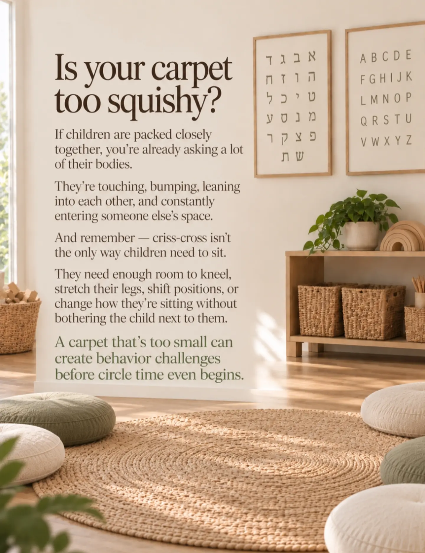Sometimes the “circle time behavior” isn’t really about the child