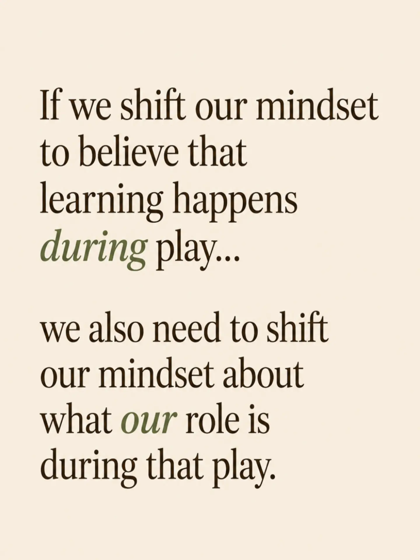 Free play isn’t the time when teachers stop teaching