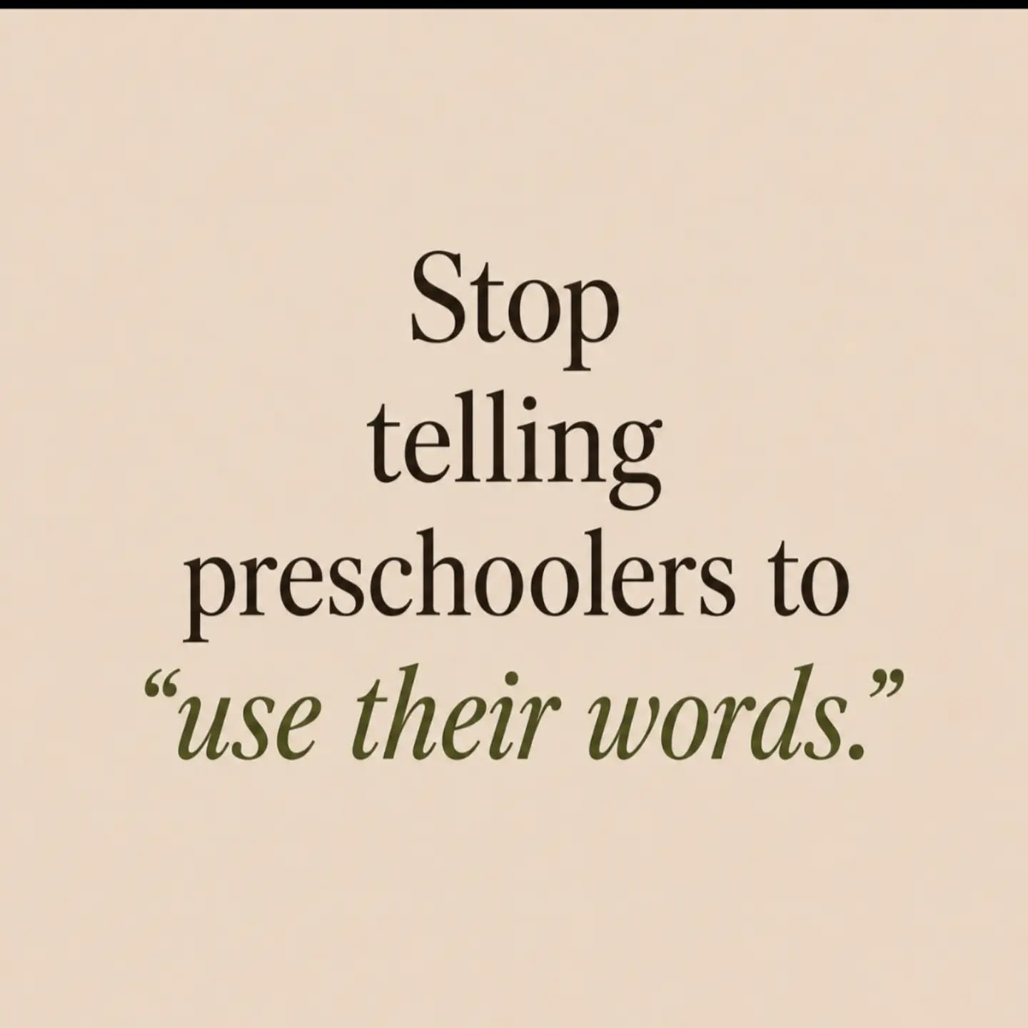 Use your words